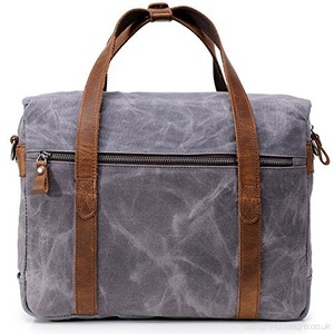 Bolsos Elegantes para Hombre, Bolsos de Mensajero de Lona de Gran Tamaño con Patrón Sólido y Logotipo, Creación Navrit - Product Image 6