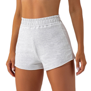 Shorts Casuales de Cintura Alta para Mujer, Talla Grande, Ecológicos, 100% Algodón, Estilo Urbano de Verano - Product Image 1