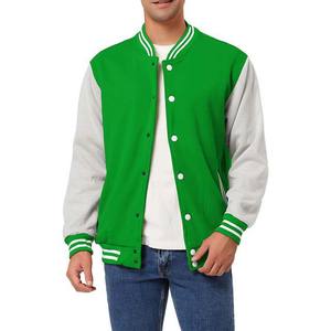 Chaqueta Varsity de Invierno para Hombre, Negra, de la Mejor Calidad, con Cuello Alto, Tejido de Lana, Reversible, Resistente al Viento, Estilo Casual Urbano - Product Image 1