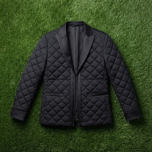 Blazer matelassé pour homme, col à revers, fermeture éclair, style décontracté, léger, pour l'hiver, OEM ODM - Product Image 5