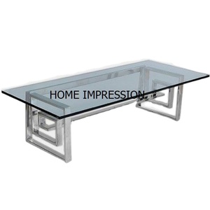 Square Shape <b>Mirror</b> Top Luxury Metal and Glass Party & Events Metal <b>Mirror</b> Top Console <b>Table</b> Meeting for Wholesale Suppliers - Product Image 1