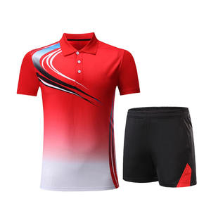 Uniforme de tenis para hombre con logo impreso y corte deportivo para uso en clubes, uniforme de tenis para hombre a bajo precio, venta al por mayor personalizada - Product Image 3
