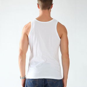 Hot Summer Casual Tank <b>Top</b> for Men and Women 100% Cotton High Quality with Button Decoration Plain <b>White</b> Color - Product Image 6