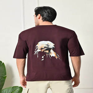 Camiseta extragrande personalizable de algodón 100% para hombre, peso pesado con logotipo personalizado DTG impreso, directo del fabricante - Product Image 4