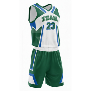 Uniforme de Baloncesto Personalizado con Cuello en V, Sublimado, Conjunto Personalizado para Equipo, Uniforme de Baloncesto de Malla, Jersey de Baloncesto para Entrenamiento - Product Image 4