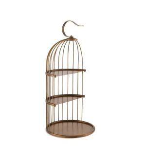Mangeoire suspendue pour oiseaux, couleur gris, revêtement en poudre, pour l'alimentation des oiseaux, article en métal artisanal, vente en gros - Product Image 2