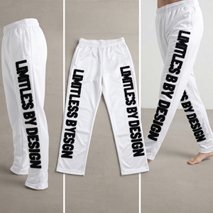 Custom High Quality Men's Casual <b>White</b> Sweatpants Track Pants with Chenille Lettering Print Streetwear <b>Joggers</b> - Product Image 5