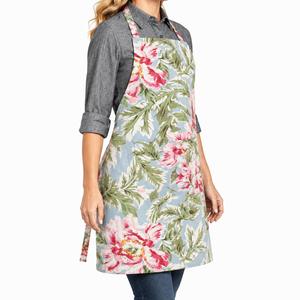 100% Cotton Kitchen Apron <b>For</b> Cooking Chef Bib Apron Reusable With Custom Logo Kitchen Apron Wholesale OEM Manufacturer - Product Image 3