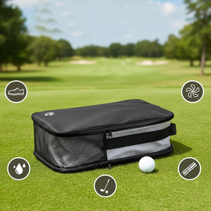 Multi Compartment Zip Closure Travel <b>Golf</b> Shoes Bag Comfortable Handle <b>Golf</b> Shoes Bags In Bulk Quantity - Product Image 2