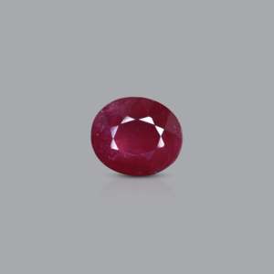 Natural Oval Cut Ruby 3.75 Carat Loose Gemstone for Fine Jewelry - Product Image 1