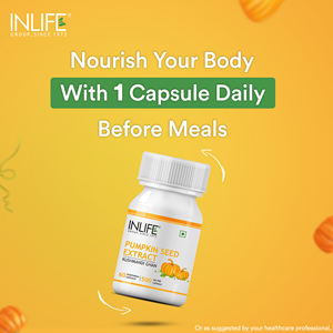 Suplemento de Extracto de Semilla de Calabaza con Certificación GMP de INLIFE (500 mg) 60 Cápsulas para la Salud Masculina y la Salud del Tracto Urinario - Product Image 4