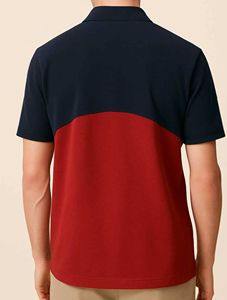 Servicio Personalizable ODM OEM, Camisetas de Golf con Mangas Raglán y Bordado Plano, Camisetas Polo a Rayas de Corte Holgado para Hombre - Product Image 5