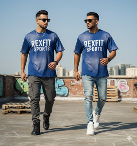 T-shirts Homme Effet Vieilli et Délavé au Soleil 240 GSM Édition Artisanale avec Logo Brodé Personnalisé et Épaules Tombantes - Product Image 1