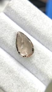 Piedra de Morganita Natural Certificada con Corte en Pera, Excelente Color y Calidad de Brillo, Beryl Natural de 3.32 Quilates, Limpia con Lupa - Product Image 6