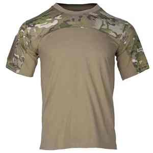 Outdoor <b>Camouflage</b> Gym <b>T</b> <b>Shirt</b> Quick Dry Moisture Wicking Casual Cotton Tactical Streetwear Custom Logo OEM ODM Summer Wear - Product Image 1
