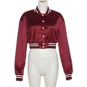 Nouvelle Collection 2026 – Blouson en Satin pour Femme, Style Streetwear Vintage Universitaire, Tissu et Logo Personnalisables, Blousons de Baseball en Satin pour Femme - Product Image 6