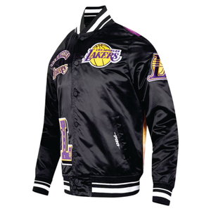 Customise Coated <b>Heated</b> Front Embroidery Reversible Breathable Winter Unisex Varsity Jackets Los Angles LA Lakers - Product Image 2