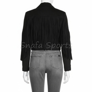 New Western-Style Custom <b>Women's</b> <b>Suede</b> Genuine Leather Designer Premium Quality 100% Genuine Leather <b>Jackets</b> for Sale - Product Image 2