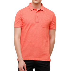 เสื้อโปโลผู้ชายคลาสสิก ทรงเข้ารูป แขนครึ่ง ผ้าถักนิตติ้ง 100% ผ้าฝ้าย เสื้อโปโลทันสมัย รับผลิตแบบ OEM ODM ขายส่ง คุณภาพดีที่สุด - Product Image 5