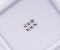 OM GEMS Diamant fantaisie naturel rond brillant de 3,50 mm, percé au laser, pour la fabrication de bijoux, vente en gros