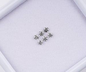 OM GEMS Diamante natural suelto de 3.50 MM, talla brillante redonda, tipo sal y pimienta, Melee Fancy, certificado para fabricación de joyas - Product Image 3