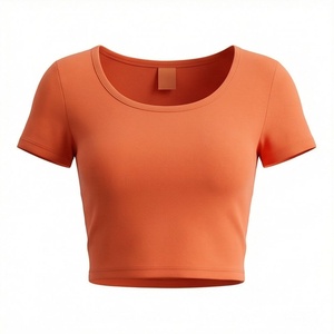 Camisetas Cortas para Mujer, Estilo Urbano, Manga Corta, Personalizadas, 100% Algodón Premium, Ropa Casual Moderna - Product Image 1