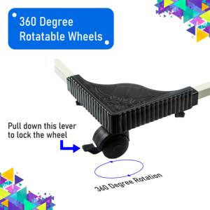 Carrito Resistente para Refrigerador y Lavadora, Soporte Premium con Ruedas Bloqueables - Product Image 6