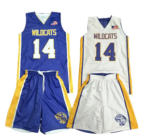 Ensemble d'uniformes d'équipe de basket-ball personnalisés pour adultes unisexes |   Shorts de basket-ball sublimés 100% polyester |   OEM respirant et personnalisable - Product Image 3
