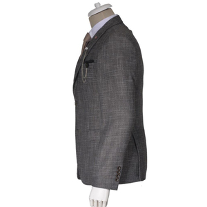 Blazer Homme Sur Mesure Coupe Slim Veste de Costume Décontractée Chic Tenue Formelle Premium Fabricant OEM ODM Vente en Gros Tissu Extensible Tendance - Product Image 1