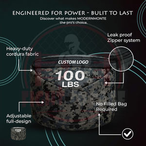 Sacs de frappe réglables en tissu Oxford et polyester balistique, remplis de sable lourd, pour l'entraînement de force, la boxe et le MMA - Durables - Product Image 3