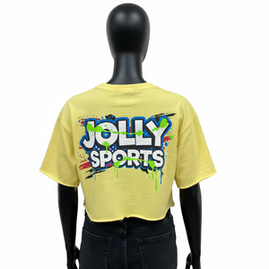 T-shirt court pour femme en jersey de coton premium, toucher doux, style court, impression sérigraphiée, respirant - Product Image 2