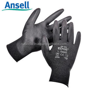 Guantes de Trabajo Ansell 48-126 con Recubrimiento de PU, la Mejor Calidad con Alta Resistencia a la Abrasión, Agarre Cómodo y Características de Seguridad Anticorte - Product Image 1