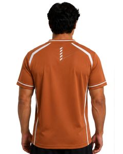 เสื้อยืดออกกำลังกายผู้ชายสีน้ำตาลขาว แขนสั้น แห้งเร็ว ระบายอากาศดี เหมาะสำหรับเล่นกีฬา ฟิตเนส ยิม ฝึกซ้อม เสื้อยืดแบบสั่งทำพิเศษ - Product Image 2