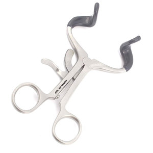Écarteur buccal chirurgical professionnel pour adultes, 5,5 pouces, type Molt, avec coussinets de protection en silicone - Product Image 1