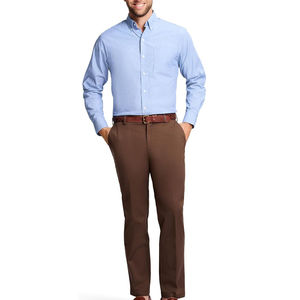 Pantalones de Oficina Lisos al por Mayor para Hombre, de Algodón y Poliéster, Estilo Casual, de Fábrica, para Venta, Estilo OEM - Product Image 4
