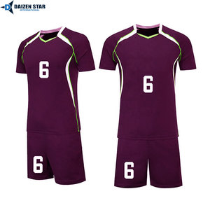 Professional Volleyball Uniform Custom Logo Jersey Set Breathable Polyester Sportswear - Product Image 5
