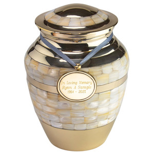 โกศทองเหลืองวงมุกคู่ - Product Image 3