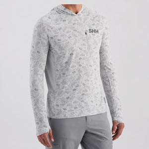 mens lightweight fishing <b>hoodie</b> quick dry <b>uv</b> <b>protection</b> long sleeve breathable outdoor performance sun shirt upf50+ - Product Image 5