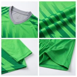 <span class=keywords><strong>Maglia</strong></span> da <span class=keywords><strong>Portiere</strong></span> Personalizzata Traspirante Stile Anni '90 in Poliestere Riciclato Interlock a Maniche Lunghe, Produzione OEM all'Ingrosso - Product Image 5