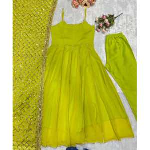 ชุดราตรีออกแบบสำหรับงานปาร์ตี้กับ dupatta pent - Product Image 4