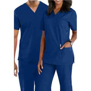 Uniformes d'infirmière unisexes, blouses et gowns d'hôpital, vêtements médicaux tissés, modèle OEM, uniforme d'infirmière - Product Image 2