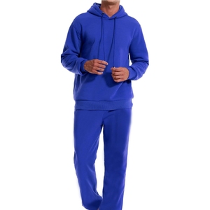 Conjunto deportivo personalizado de algodón, pantalones y sudadera con capucha de tela gruesa para hombre, 100% algodón. - Product Image 1