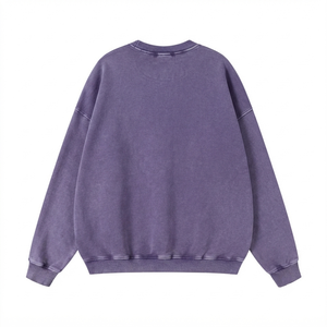 Sweat-shirt personnalisé délavé à l'acide OEM ODM, col rond teint en pièce vintage, 100% coton, unisexe, brodé, coupe classique, vente en gros de vêtements - Product Image 2