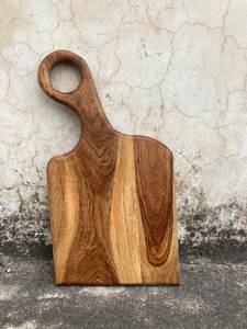 Ensemble de planches à découper en bois d'acacia de qualité supérieure avec poignée au prix d'usine, planches à charcuterie en bois multifonctionnelles - Product Image 6