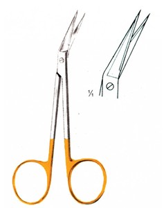 Tijeras Vasculares Potts con Punta Fina Angulada, Instrumento Quirúrgico de Acero Inoxidable para Arteriotomía y Disección Vascular - Product Image 6