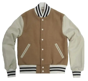 High Quality Custom Green Crop Printed Varsity Jackets Unisex Street Wear Basketball Jacket Plus Size For <b>Men</b> - Product Image 1