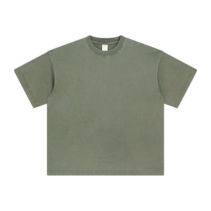 Wholesale Custom <b>Y2K</b> Streetwear Oversized 100% Cotton Knitted T-<b>Shirt</b> Acid Wash 250 Gsm Heavyweight Breathable High Quality - Product Image 5