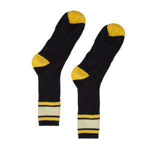 Hot Sale High Elastic Custom Yellow Black Cotton Sports Athletic <b>Socks</b> Non Slip <b>Men</b> <b>Socks</b> with logo - Product Image 5