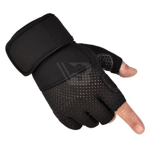 Sports <b>Half</b>-Finger Cycling Gloves Gel Pad Palm Synthetic Leather Non-<b>Slip</b> Waterproof Custom Brand Outdoor Unisex Gym Fitness - Product Image 2