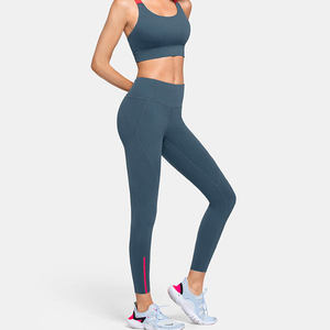 Women Deep V-Neck <b>Racerback</b> Yoga Sports <b>Bra</b> Seamless Solid Color Breathable Medium Support Activewear - Product Image 4